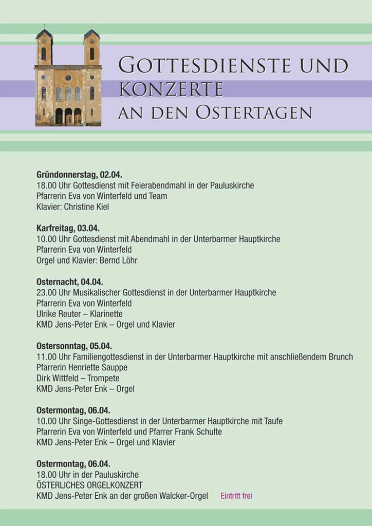 Ostergottesdienste 2026